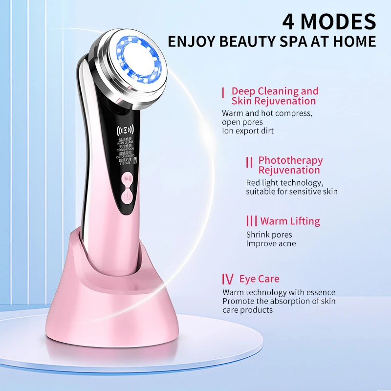 Facial Skin Care Face Lift Devices Microcurrent Facial Skin Care Women Facial Massager 7 In 1 Beauty Tool