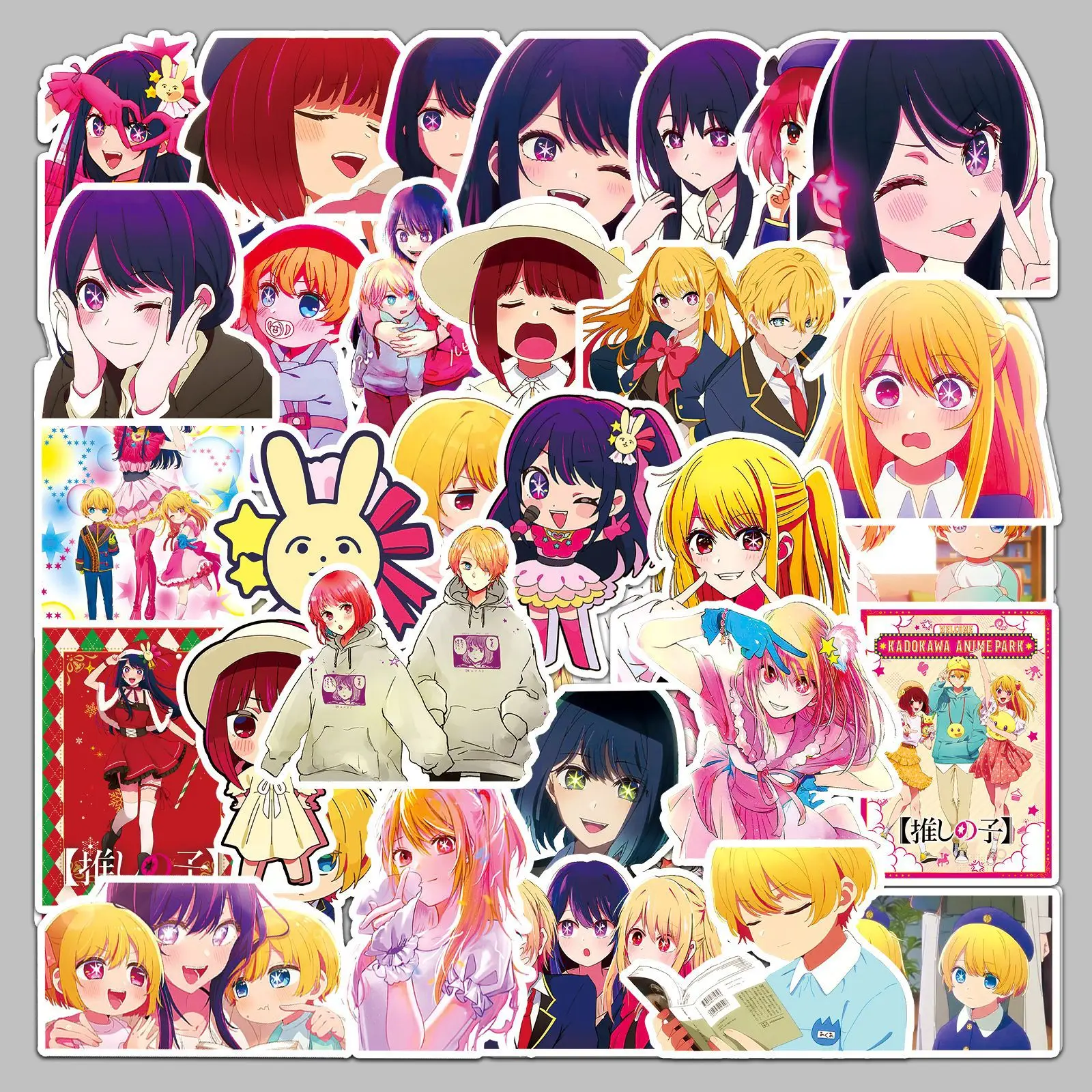 50 Pcs Anime OSHI NO KO Catoon Waterproof Sticker Anime Peripherals Journaling Scrapbooking Stickers Decoration Toys