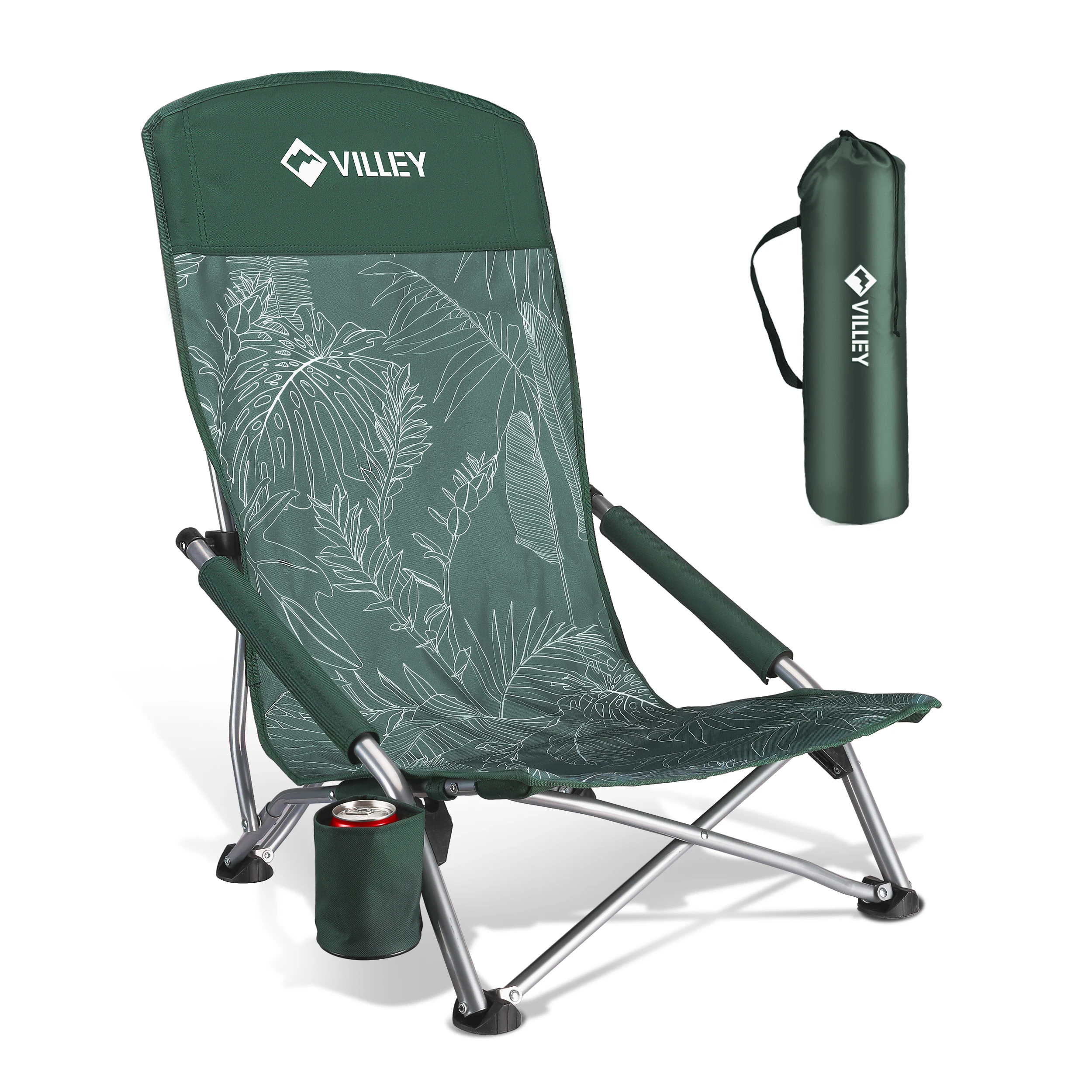 Villey Camping Fishing Folding Chair Tourist Beach Chaise Longue Chair for Relaxing Foldable Leisure Travel Furniture Picnic