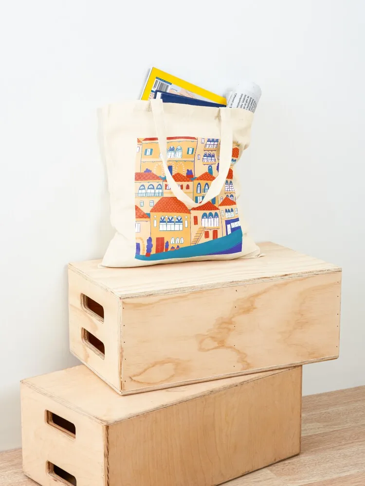 Lebanon houses Tote Bag Big bag women Gift bags sacs de shopping foldable reusable bag