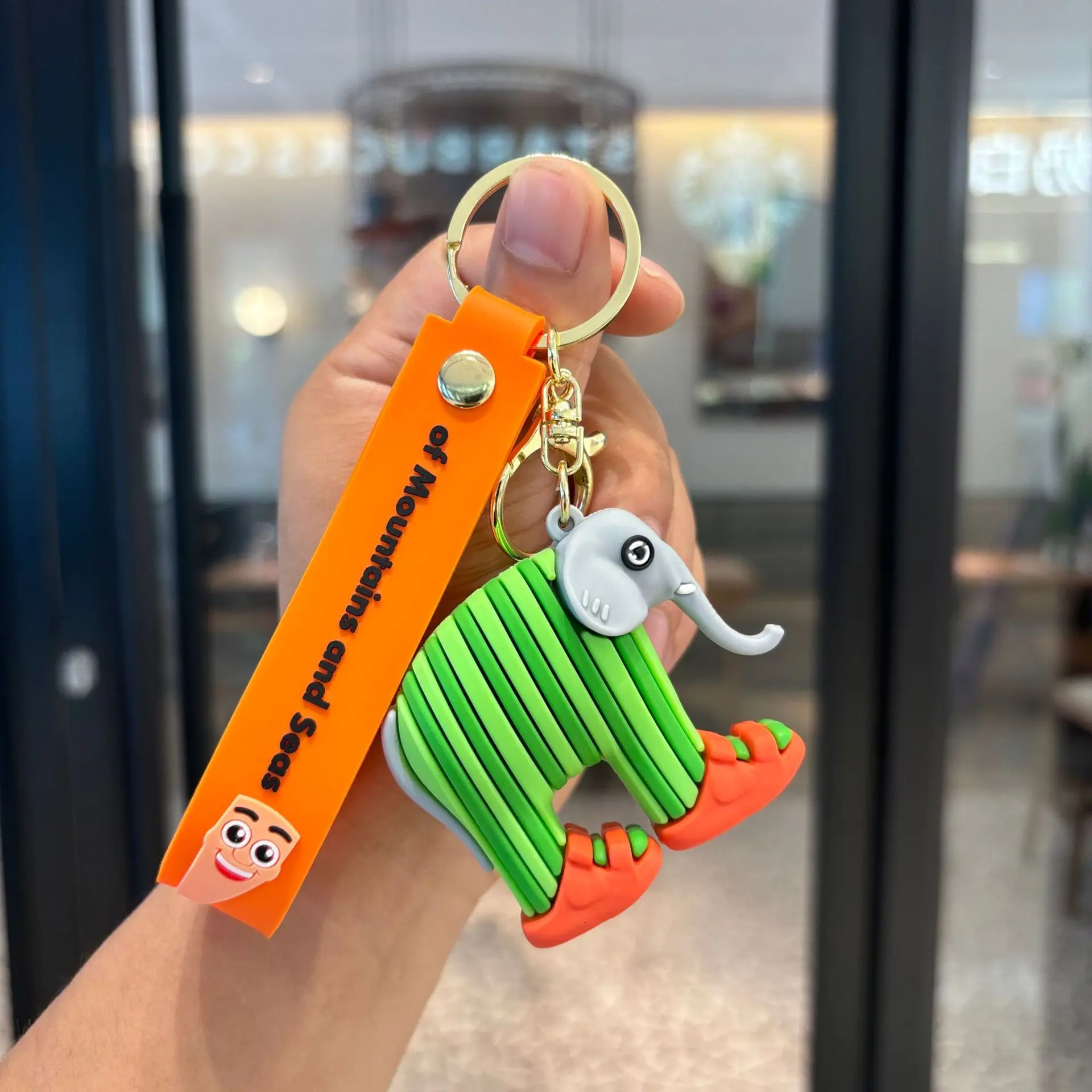 عالية الجودة موانا دمية شان هاي جينغ الشكل سلسلة مفاتيح من السيليكون حقيبة اكسسوارات السيارات مخلب آلة هدية