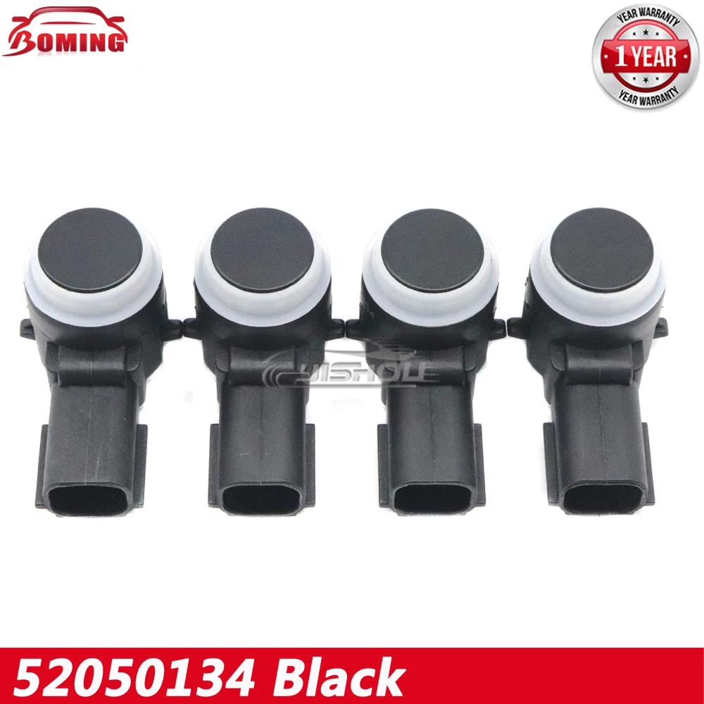 4x 52050134 0263023351 NEW Black PDC Parking Sensor Parktronic Assist Bumper For Cadillac XTS CTS GMC Yukon Chevrolet Silverado