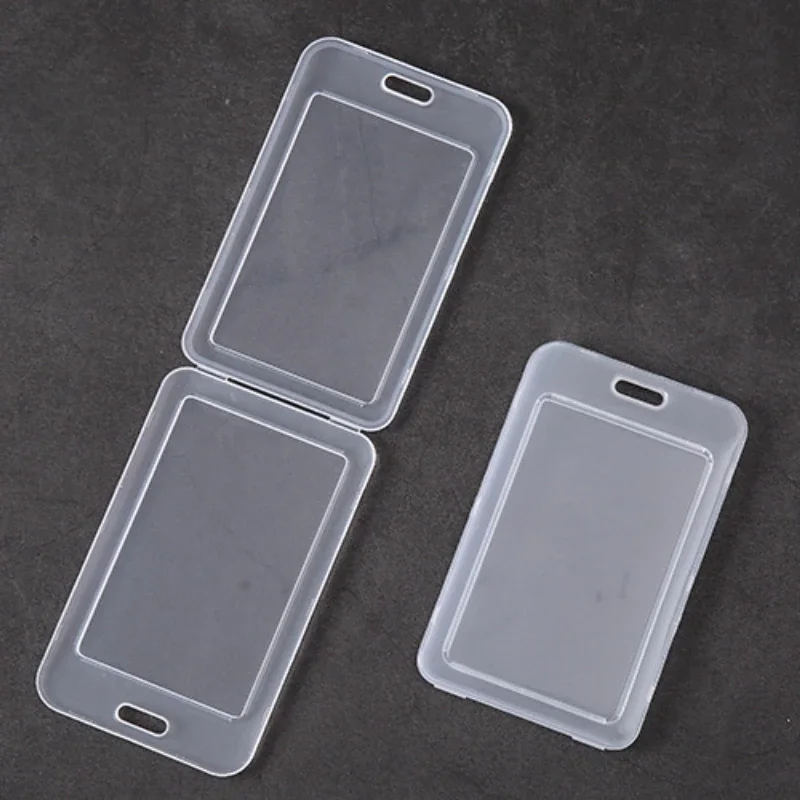 1pc Waterproof Transparent Card Cover Rigid Plastic Bus Card Holder Case Business Credit Cards Bank ID Card Sleeve Protect