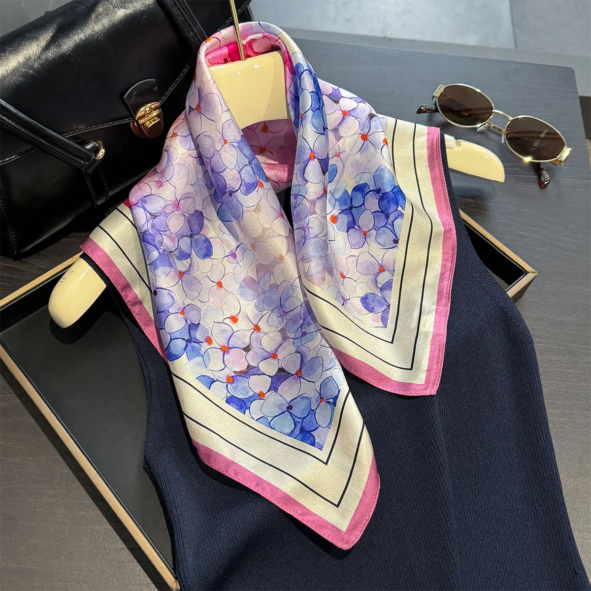 New 100% Pure Silk Scarf Fashi - Women'S Fashion Poncho recension och pris