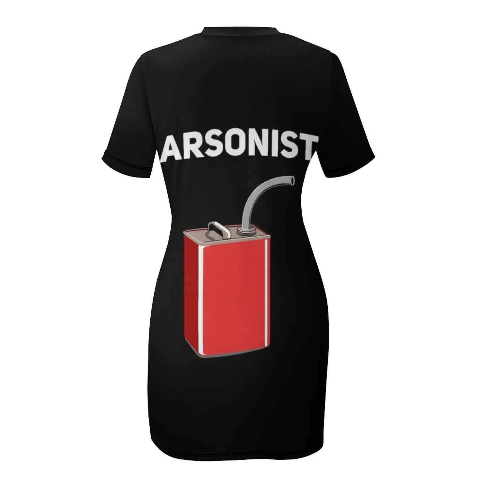 Arsonist Pyromaniac Fire T-Shirt Short Sleeved Dress prom dresses sensual sexy dress for women women's evening dresses