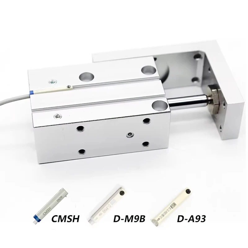 NEW HLH Series HLH16X20S HLH20X60S  HLH10X30S  Rail Cylinder HLH6 HLH10 HLH16 HLH20 Side Rail Precision Sliding Table Cylinder