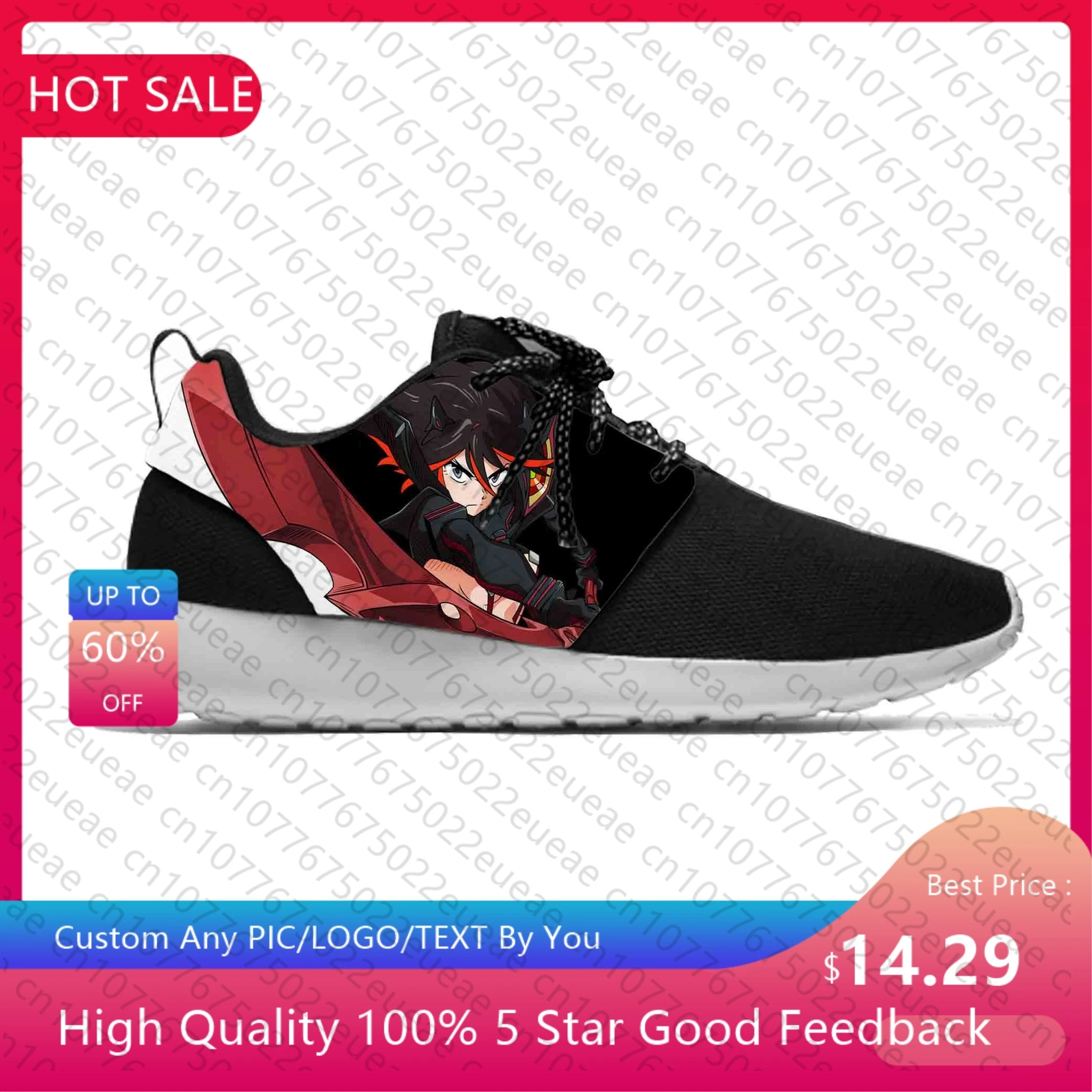 

Кроссовки унисекс из японского аниме «убить La Kill Matoi Ryuko», спортивная обувь для бега, Повседневные Дышащие легкие кеды с 3D-принтом для мужчин и женщин