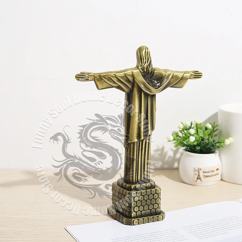 

The Rio Brazil Religious Decor Art Compact Landmark Christ Redeemer Statue Model Travel Souvenir Cultural Holiday Gift Craft