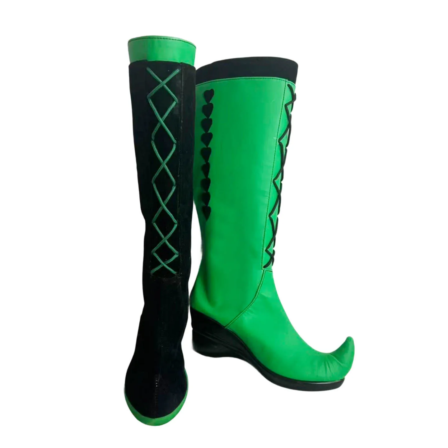 Clown Harlequin Cosplay Shoes The Freak Circus Harlequin Plus Size Boots Shoes Halloween Carnival Party