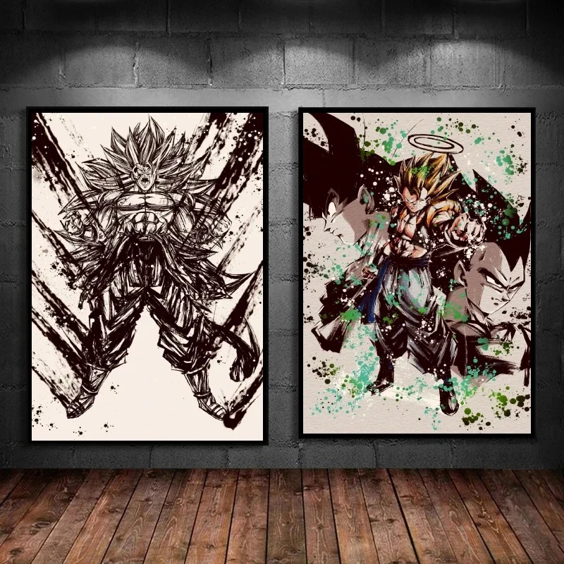 

Dragon Ball Gogeta Canvas Printing Decoration Paintings Decorative Wall Art Gifts Modern Living Room Comics Pictures Poster