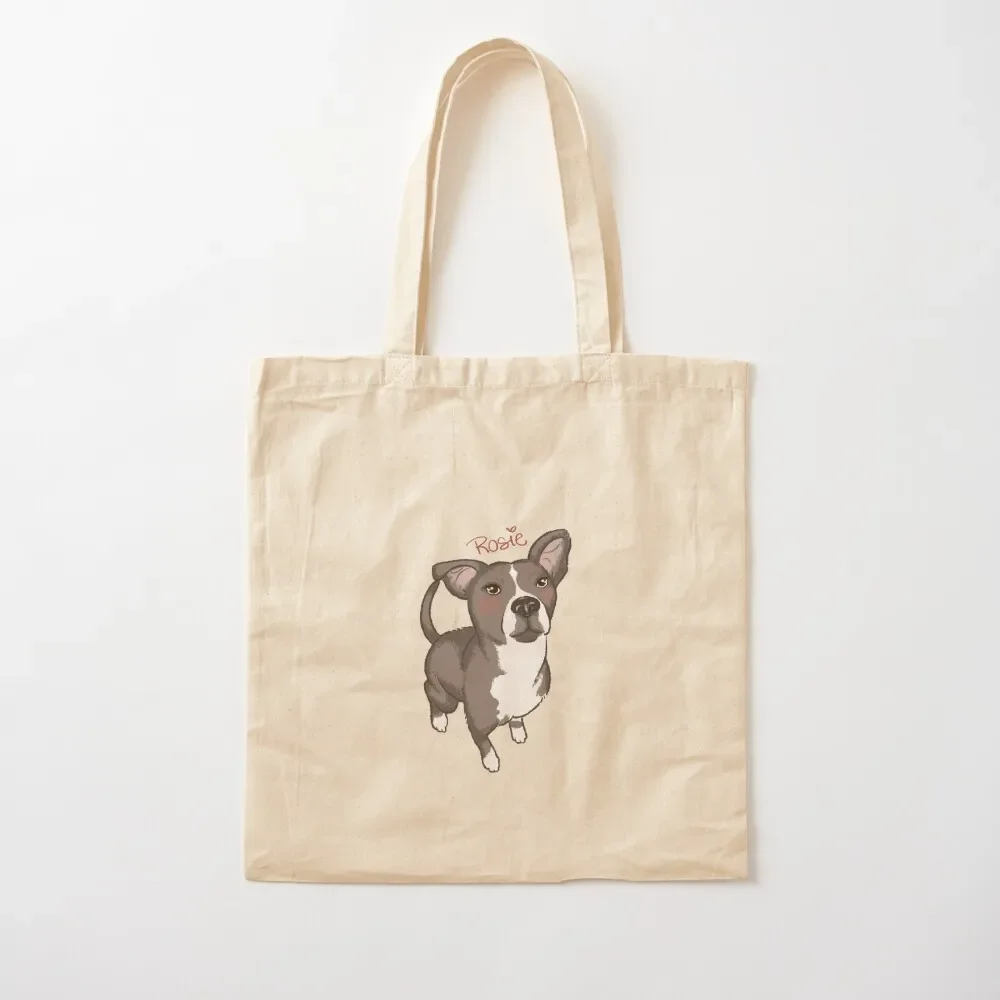 

Rosie - The Rescue Pup Tote Bag Fabric bag Custom bag