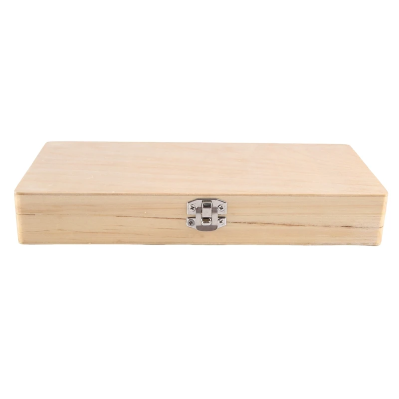 Wooden Slide Storage Box, Holds 50 Slides, Microscope Slide Box Durable Easy Install Easy To Use