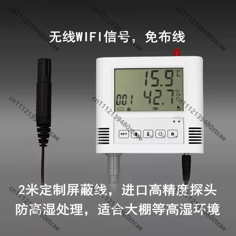 WiFi Temperature Humidity Sensor Transmitter Industrial Remote Monitoring Alarm