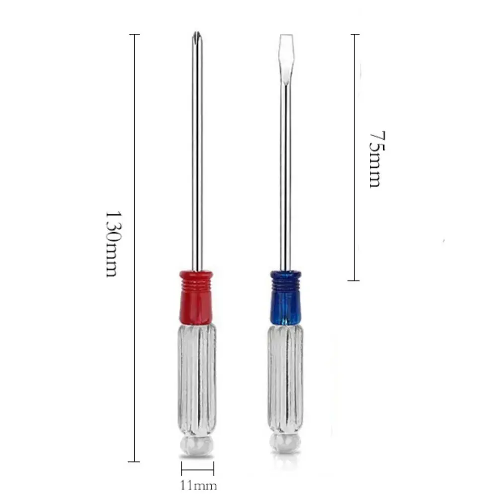130mm 3mm Magnetic Screwdriver Phone Repair Hand Tool Small Screwdriver Lightweight Crystal Clear Handle Phillips Screwdriver