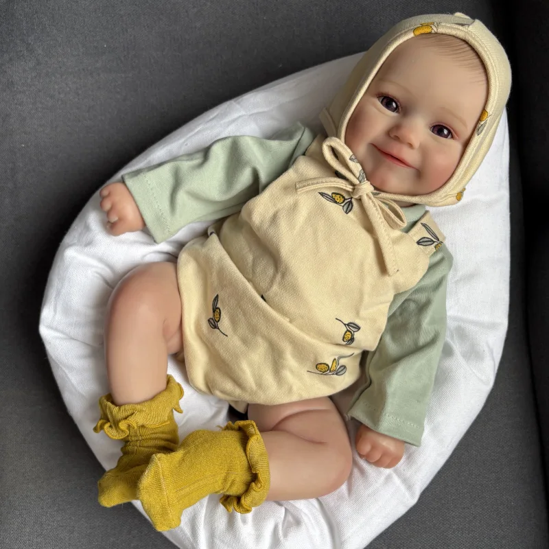50cm corpo inteiro silicone reborn maddie criança menina boneca tucs macio 3d tom de pele múltiplas camadas pintura veias visíveis crianças presente