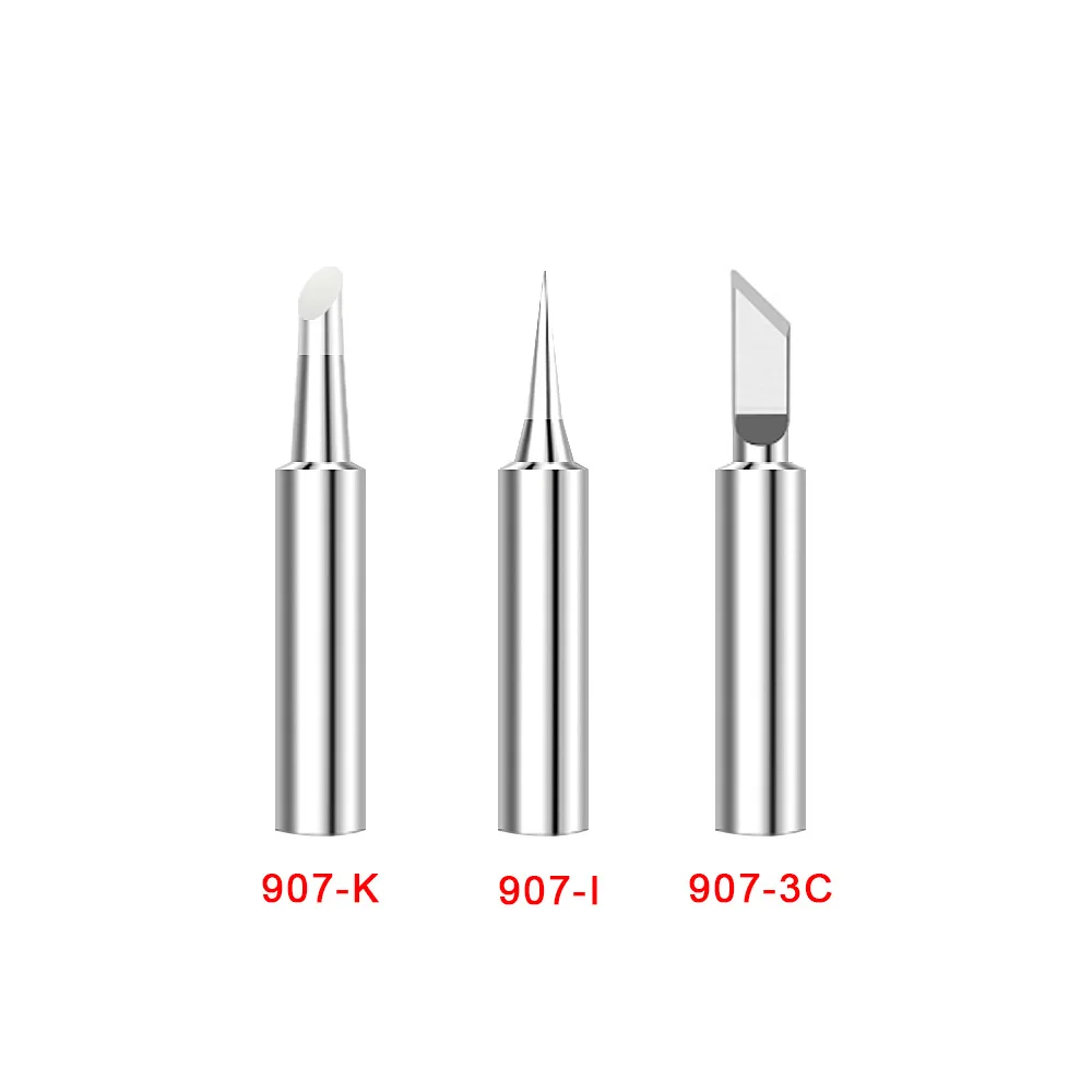 907 Series Soldering Iron Tip I/3C/K/B High-Frequency Solder Head Welding Bits Lead-Free For 120W Welder Internal Heat Accessory