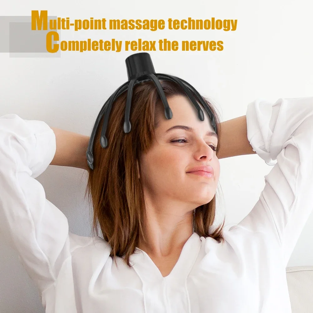 12 Claw Vibration Massager - Scalp Massage for Stress Relief, Deep Tissue & Wireless Health Care