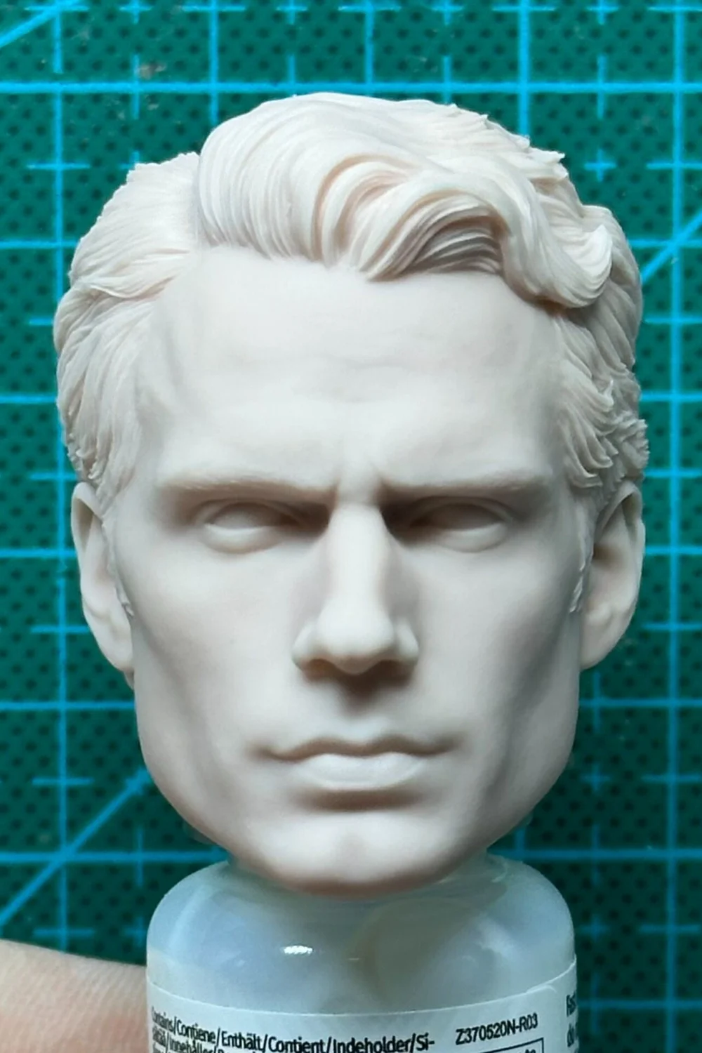 In Stock 1/6 Scale Unpainted Famous Britain Actor Henry Head Carving Model Fit 12inchs Male Action Figure Body