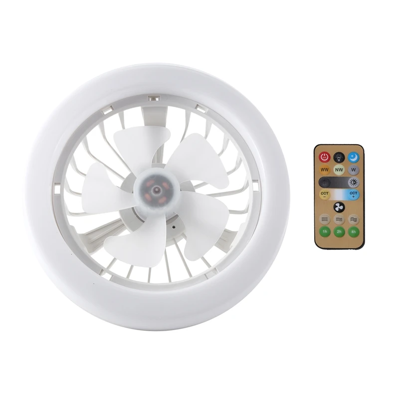 

E27 Ceiling Fan Cooling Electric Fan Lamp Chandelier Remote Control Fans With Light And Control For Room Home Decoration