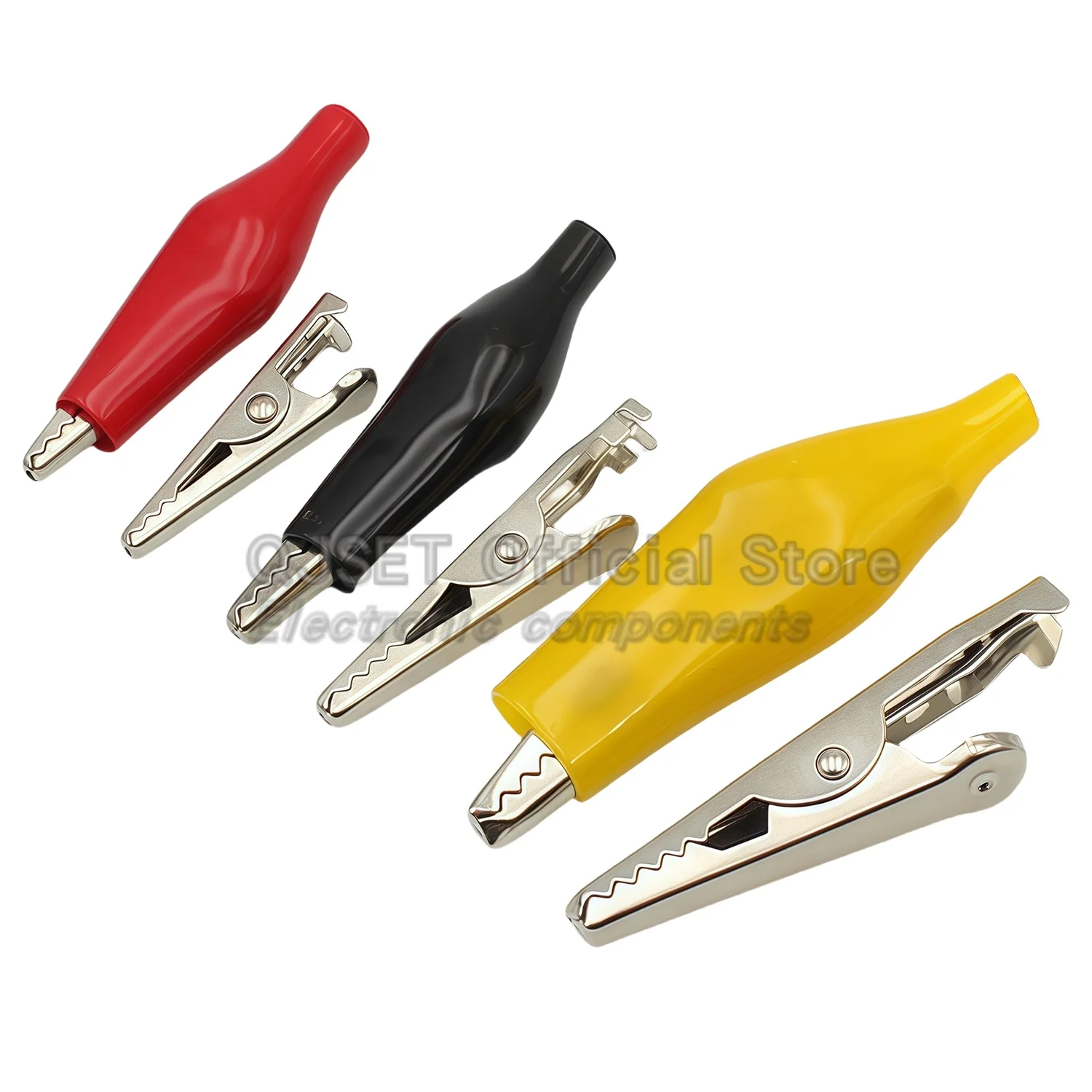 20 ชิ้น 28/35/45 มม.คลิปจระเข้โลหะ G98 ช่างไฟฟ้า CLAMP ห้องปฏิบัติการทดสอบโพรบเมตรโฟลเดอร์สีดำสีแดงคลิปสำหรับแบตเตอรี่รถยนต์