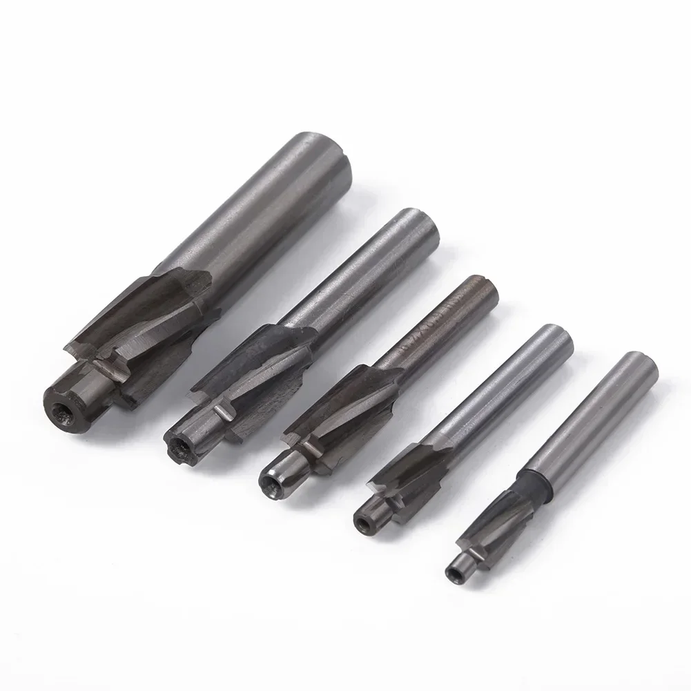 5pcs 4 Flutes HSS Counterbore End Mill M3-M8 Cutter For Slotting Tool Milling Cutter Countersink Drill Bits