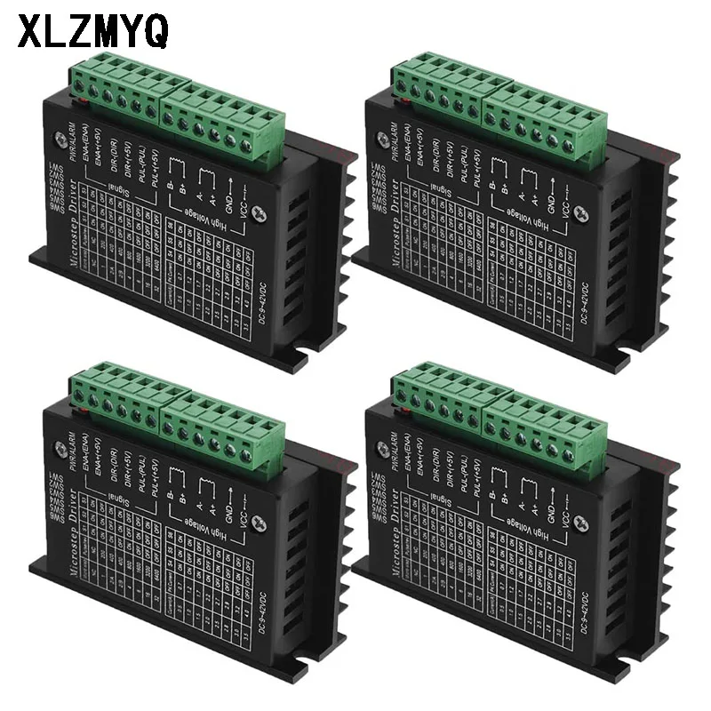 5pcs Stepper Motor Driver TB6600 23 Nema 34 42/57/86 Nema17 4A DC9-40V 1 Axis Stepping Motor CNC Engraving Machine Motor Driver