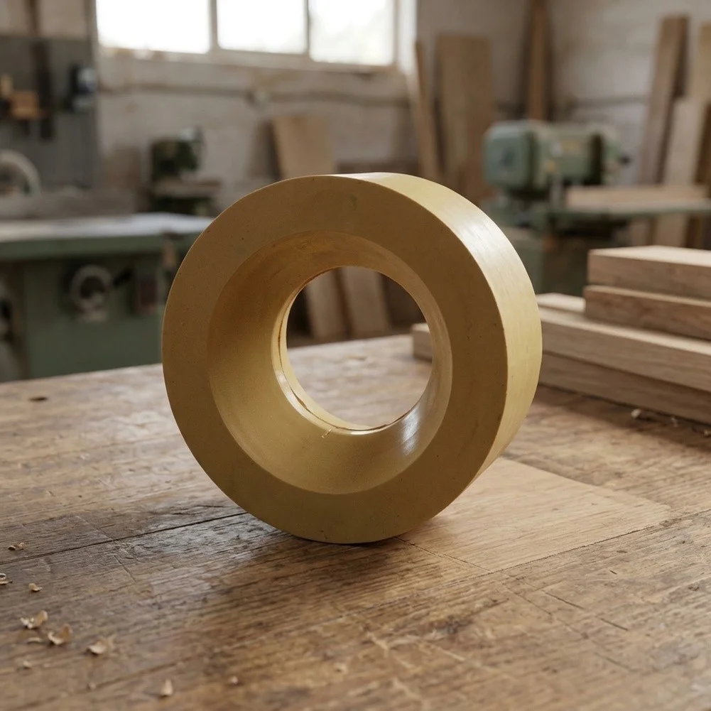 Replacement Feed Wheel for Woodworking Machines Designed to Integrate Directly with Existing Conveyor Feed Mechanisms