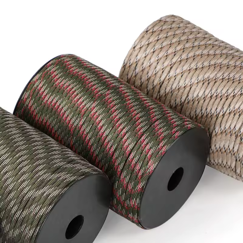 100/50M 550 Military Standard 9-Core Paracord Rope 4mm Outdoor Parachute Cord Survival Umbrella Tent Lanyard Strap Clothesline - Image 3