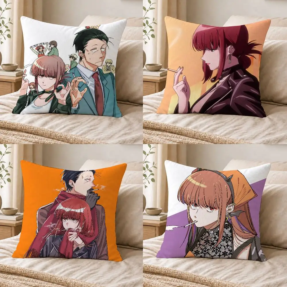 Smoking Behind the Supermarket with You  Double-sided Printed Square Decorative Cushion Cover for Sofa Living Room Home Decor