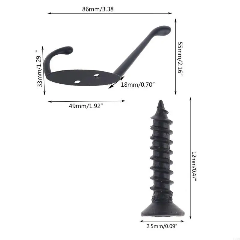 E06B 9 PCS HEAVER HEAVER DUTY ROOT Hooks Декоративный настенный крючок легко установить