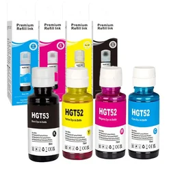 3U GT52 53 Refill Dye Ink for HP Printer GT5810 GT5820 Tank 510 519 517 516 518 508 531 536 538 618 310 311 318 319 410 411 415