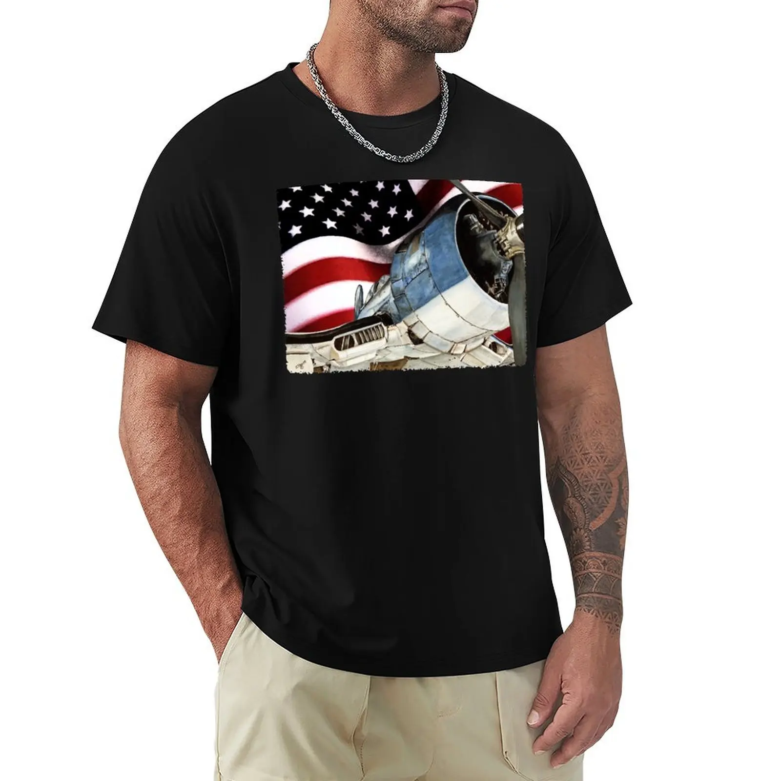 

Corsair aircraft T-Shirt summer top plus size tops men tshirt