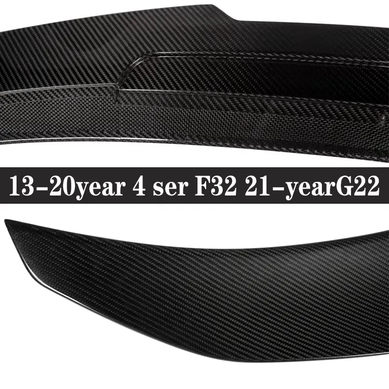 For BMW 4 Series G22 M4 g82 435i 430i Carbon Fiber Spoiler Shunt Rear Tail fins Duckbill Car Wing Retrofit the rear wing Upgrade
