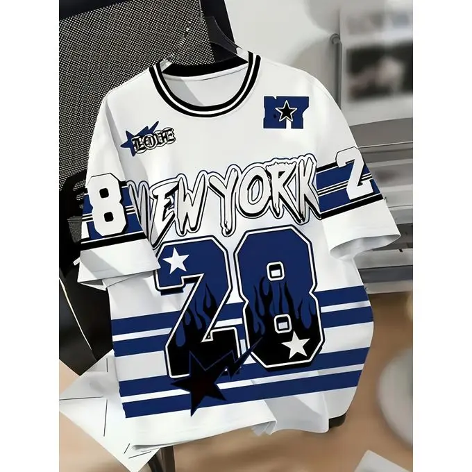Fashionable Newyork No.28 Baseball Style Academy Sports jersey Men Women Unisex Children Family Daily Casual Sports Tee Tops