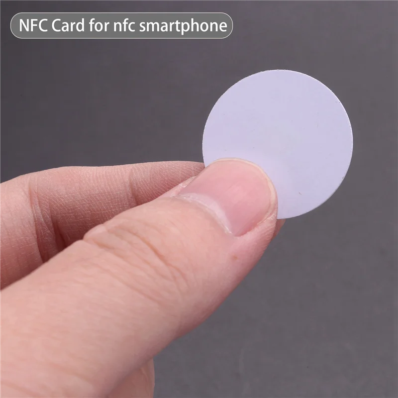 For Ntag215 NFC Tags,Blank PVC Coin NFC Cards Compatible With All NFC Enabled Mobile Phones & Devices-(60PCS)-Y05A