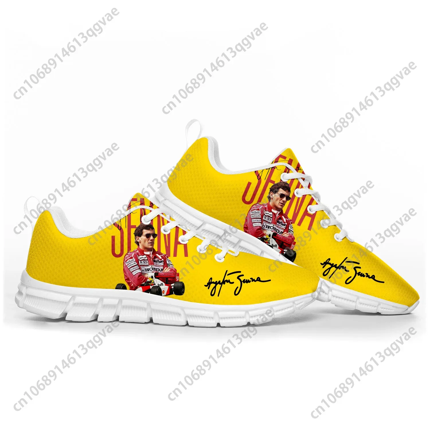Brazilian Racing Driver Ayrton Senna Sports Shoes Mens Womens Customized Sneakers Shoe High Quality Couple