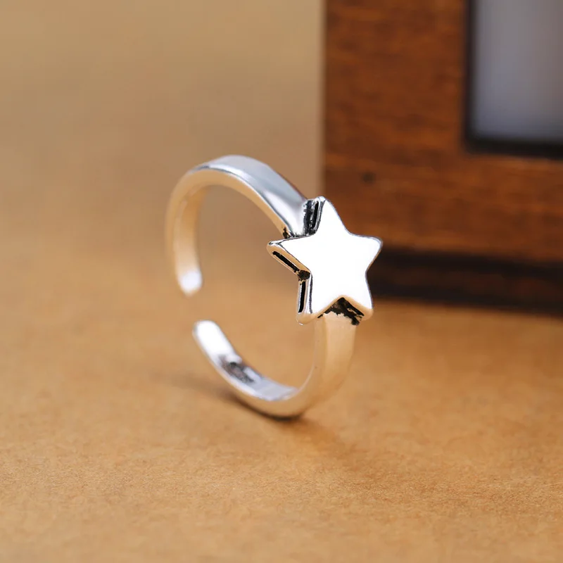 925 Sterling Silver Star ​Rings For Women Engagement Wedding Luxury Jewelry Accessories Wholesale Jewellery Argent 925