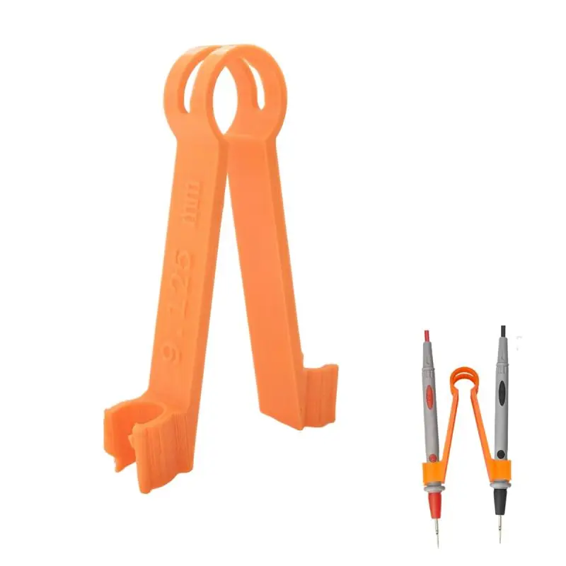 Ergonomic Meter Probes Clip Multimeter Probe Test Holder Clamping Tool Electrical Testing Power Supplies One Hand Repairing Tool