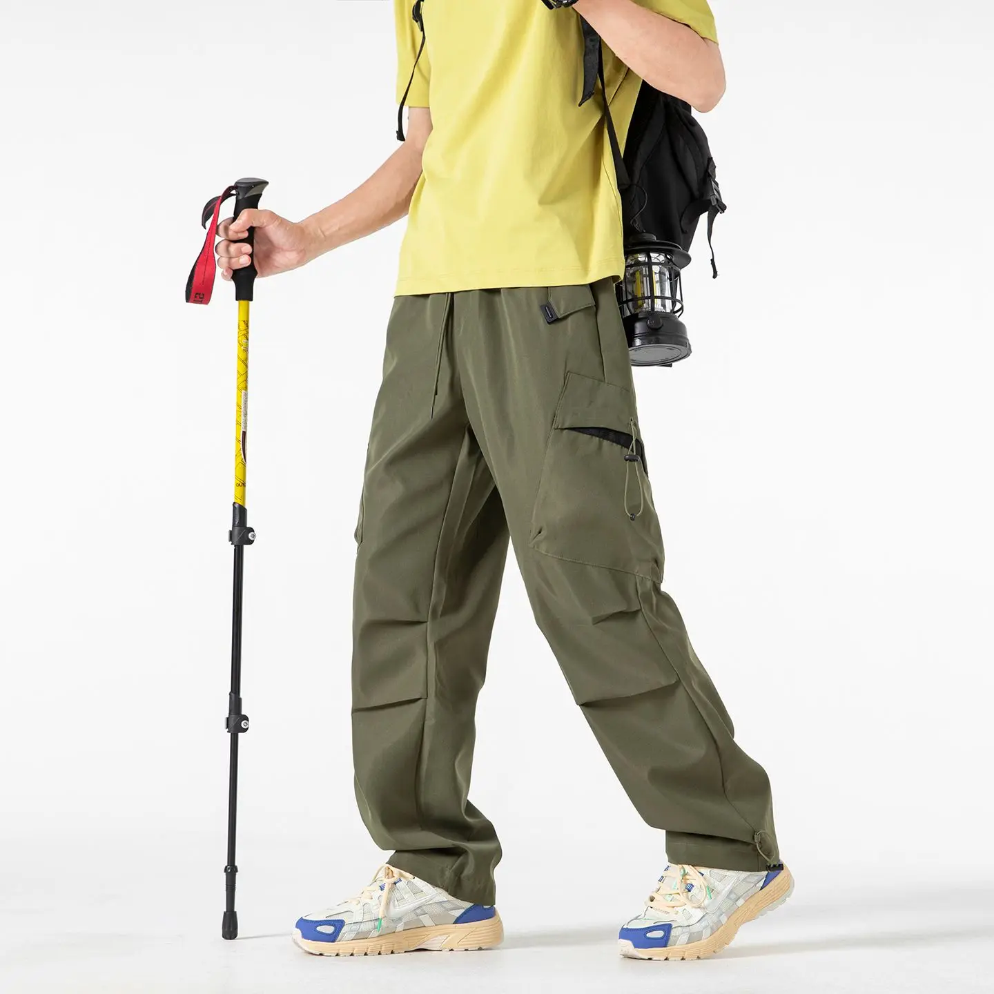 الرجال مستقيم الساق السراويل الخريف البضائع السراويل فضفاضة السراويل سترة رياضية السراويل 6 ألوان جيب بانت