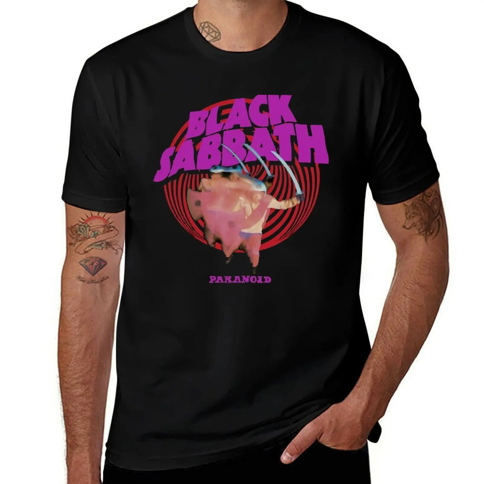

Paranoid Black For Men And Women T-Shirt t shirts for man graphic funny t shirt man casual T-shirt