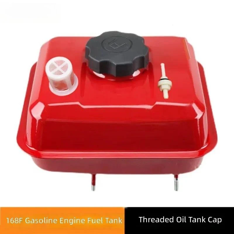 for 168F 170 188F 190 Water Pump Micro Tiller Fuel Tank for GX160 390 Engine Threaded Port