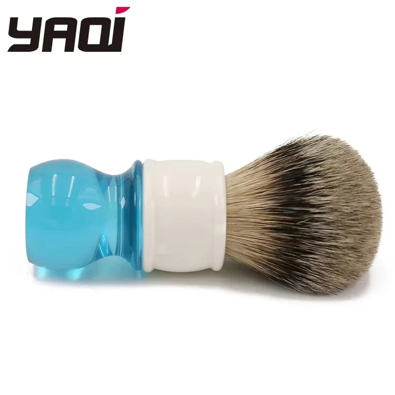 yaqi-2026-new-arrival！24mm-aqua-highmountain-silvertip-hair-shaving-brush-for-mens