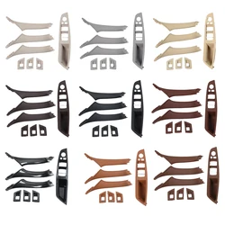 RHD-Poignée de porte intérieure de voiture pour conducteur droit, panneau d'accoudoir, garniture de nervure, ensemble de couverture pour BMW Série 5, F10, F11, 520i, 523i, 525i, 528i, 530i