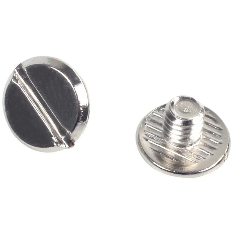 30 세트 가죽 벨트 5 X 6 Mm 실버 나사 바인딩-ABQU