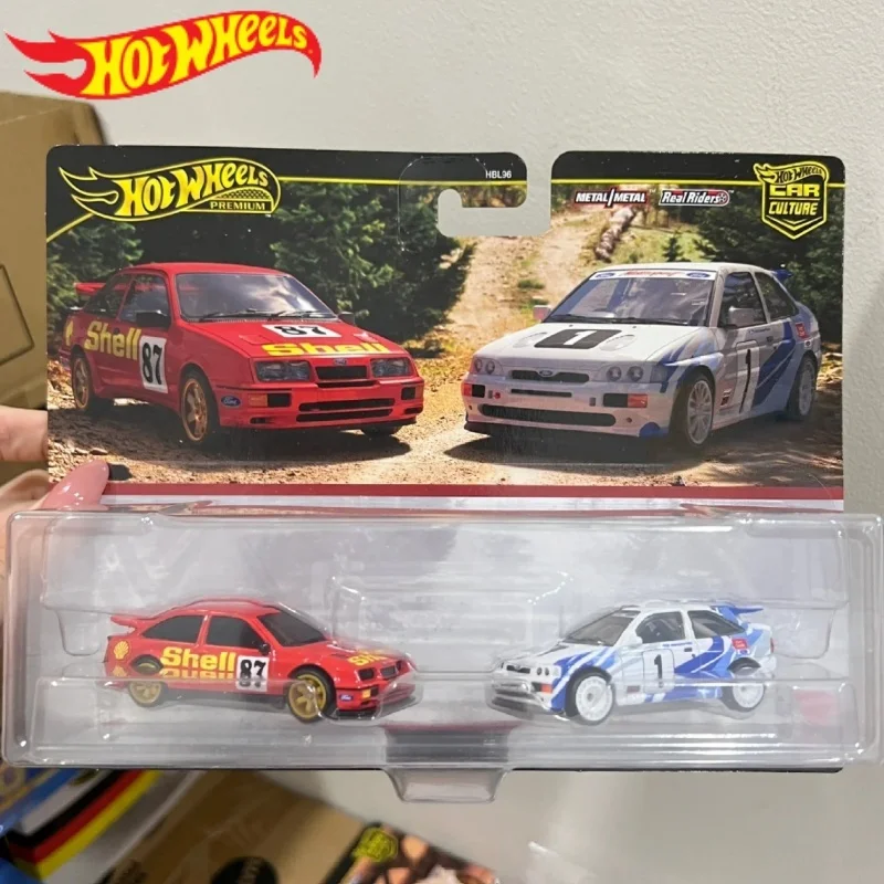 

Новая автокультура премиум-класса Hot Wheels, 2 упаковки — '87 Ford Sierra Cosworth и '93 Ford Escort Rs Cosworth, подарки, игрушки