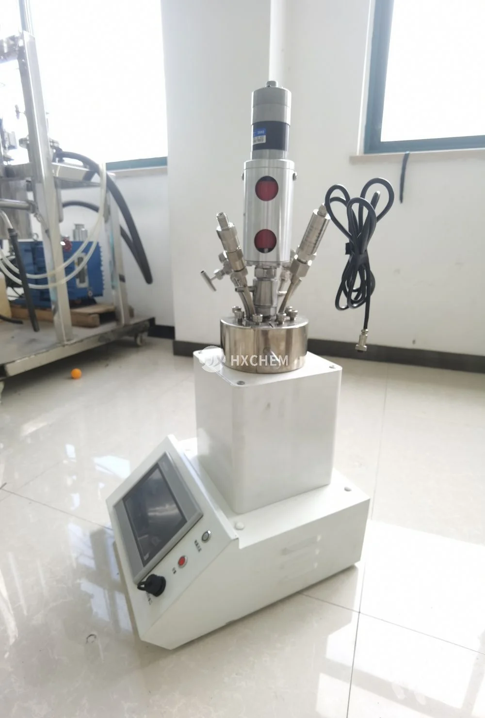 HXCHEM NEW ASME U STAMP 500ml Bench Top Mechanical Drive High Pressure Autoclave Reactor with PLC PID Automatic Controller