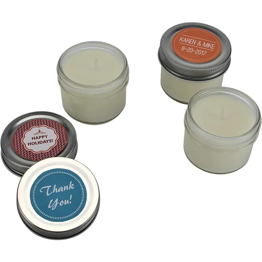 Candles Wholesale Mini Mason Jar Candles  - Perfect for Weddings, Restaurants, Gifts, Favors, Baby Showers, Parties