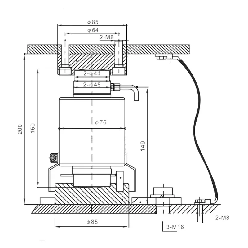 رائجة البيع مستشعر العمود ZSF الاستشعار ZSFB وزنها الاستشعار KLI ZSFB-D30 طن 30T/40 طن #3