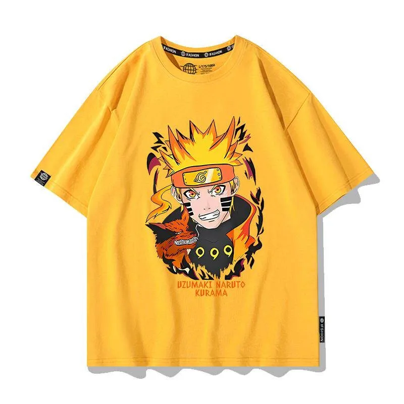 Naruto Co Branded Short Sleeved T-shirt in Summer Anime Naruto