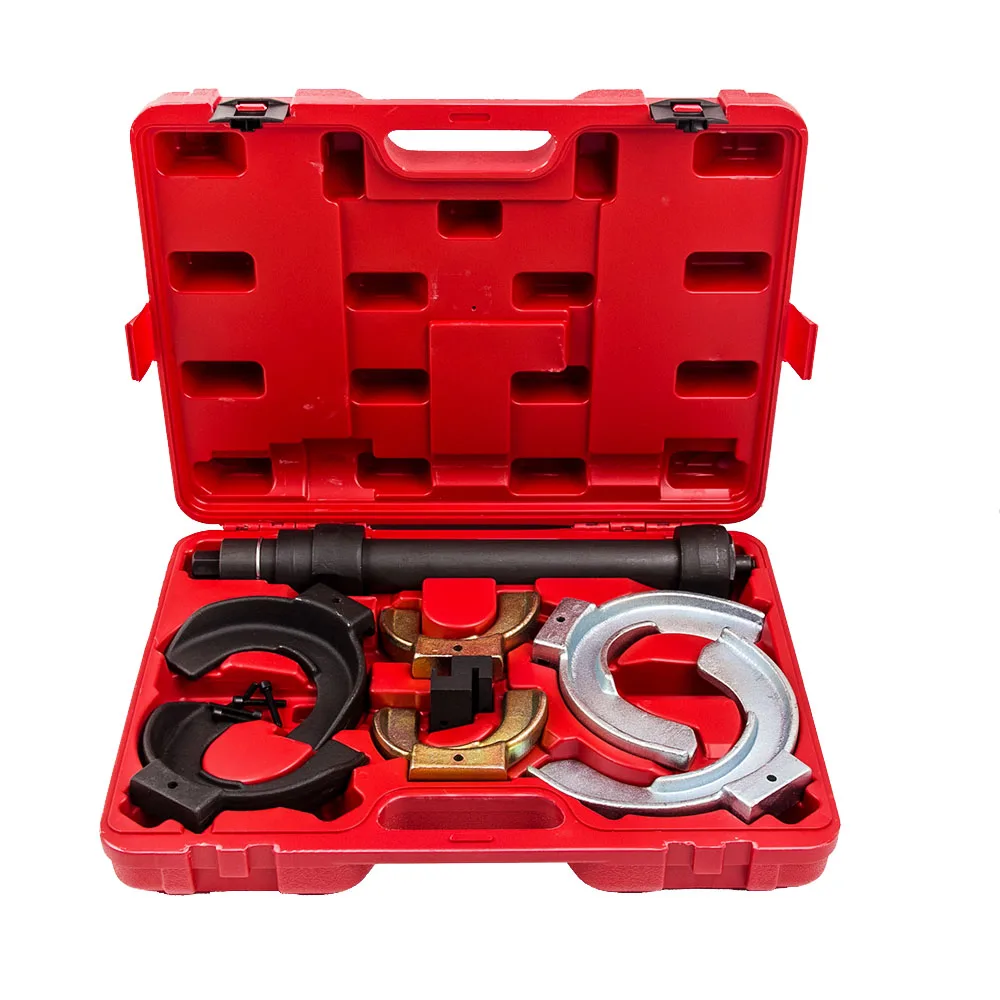 Universal Strut Spring Compressor Interchangeable Fork Coil Extractor Tool Kit